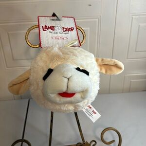 LambChop Plush Dog Toy, Lambchop, 5" With Squeaker. Ball Head.